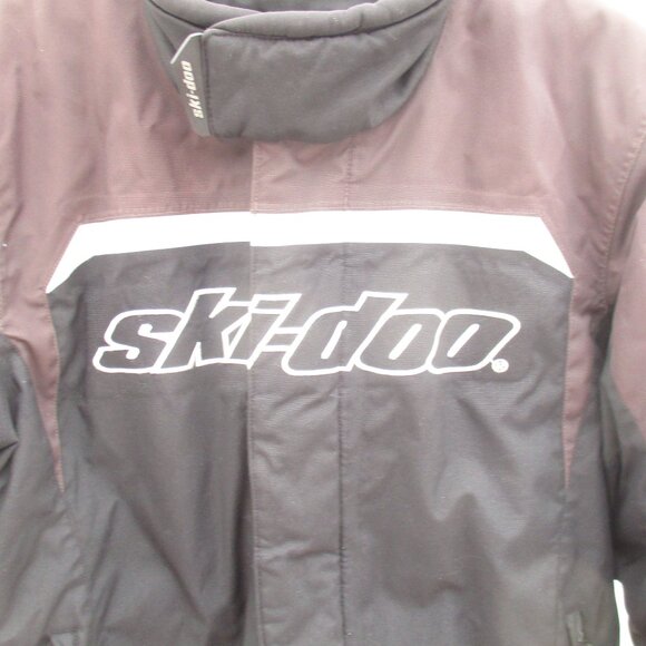 Ski-Doo BRP Jacket Men's Brown & Black Full Zip Snowmobile Insulated Jacket Sz M - Picture 2 of 8